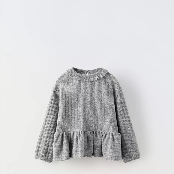 Zara Other - Zara Gray Ruffled Hem set